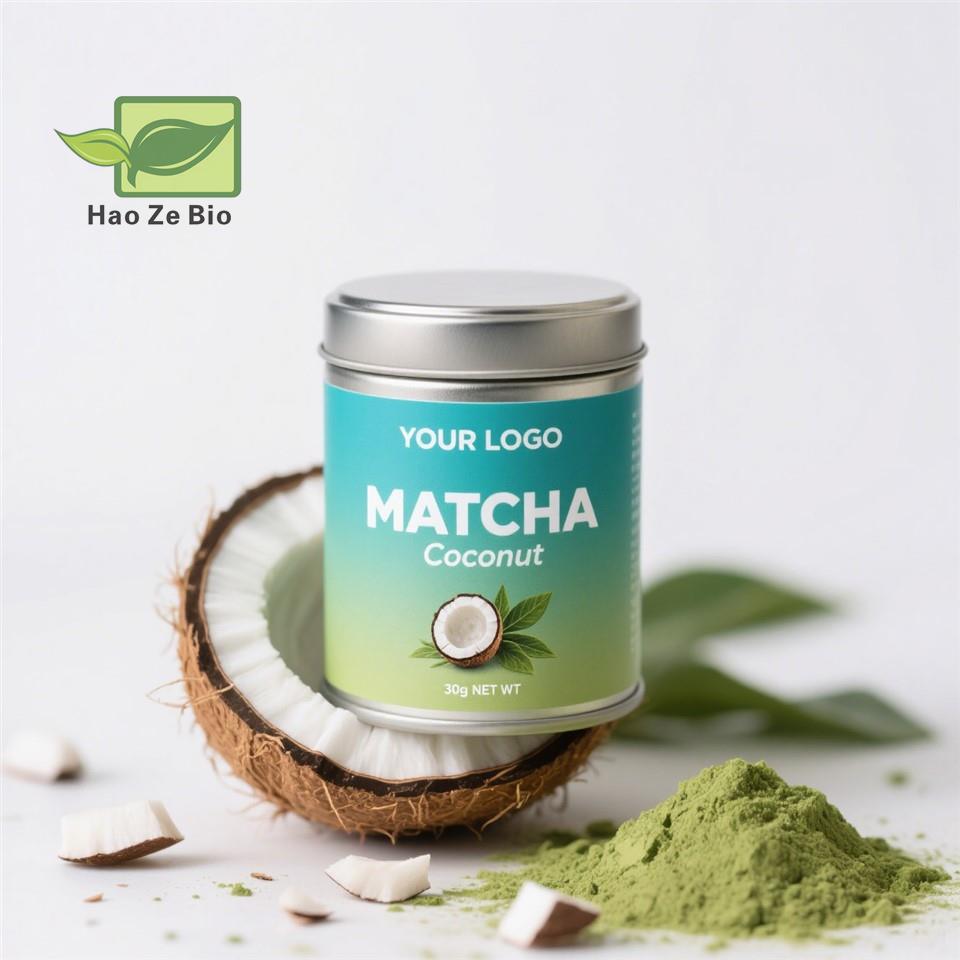 Organisk seremoniell kokosnøtt Matcha-pulver